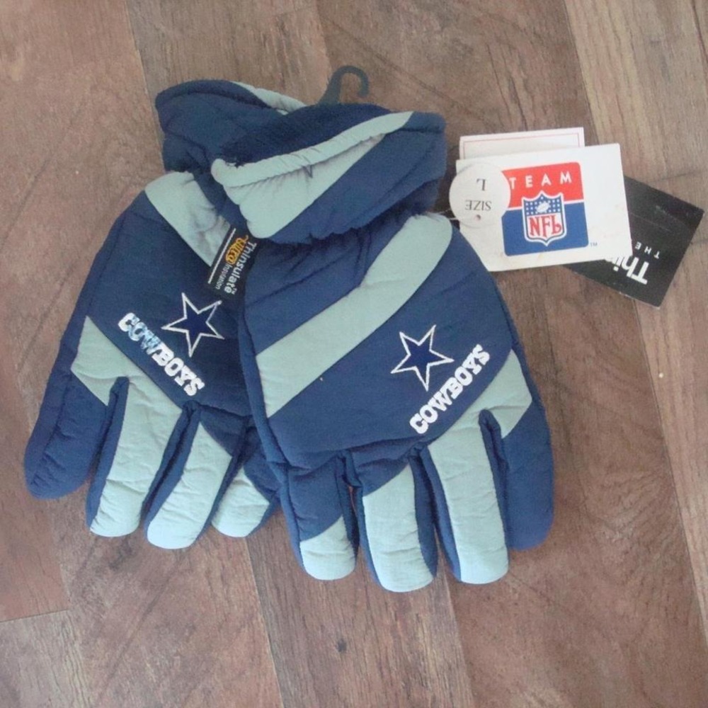 DALLAS COWBOYS GLOVES WINTER INSULATE S1 S/M VINTAGE